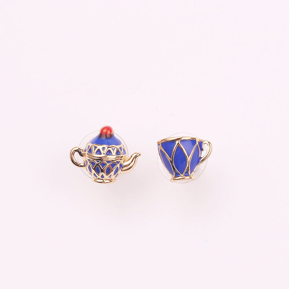 Wholesale Enamel Teacup Alloy Necklaces